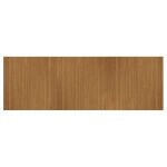 Vidaxl tapis rectangulaire marron 100x300 cm bambou