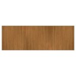 Vidaxl tapis rectangulaire marron 100x300 cm bambou