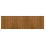 Vidaxl tapis rectangulaire marron 60x200 cm bambou