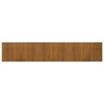 Vidaxl tapis rectangulaire marron 60x300 cm bambou