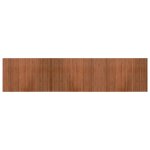 Vidaxl tapis rectangulaire marron 70x300 cm bambou