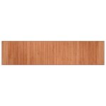 Vidaxl tapis rectangulaire marron 70x300 cm bambou