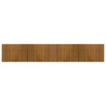 Vidaxl tapis rectangulaire marron 70x400 cm bambou