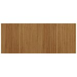 Vidaxl tapis rectangulaire marron 80x200 cm bambou