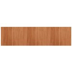 Vidaxl tapis rectangulaire marron 80x300 cm bambou