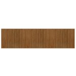Vidaxl tapis rectangulaire marron 80x300 cm bambou