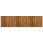 Vidaxl tapis rectangulaire marron 80x300 cm bambou