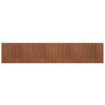Vidaxl tapis rectangulaire marron 80x400 cm bambou