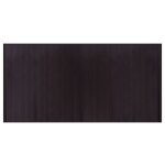 Vidaxl tapis rectangulaire marron fonc 100x200 cm bambou