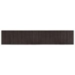 Vidaxl tapis rectangulaire marron fonc 60x300 cm bambou