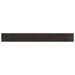 Vidaxl tapis rectangulaire marron fonc 60x500 cm bambou
