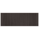 Vidaxl tapis rectangulaire marron fonc 70x200 cm bambou