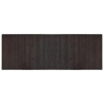 Vidaxl tapis rectangulaire marron fonc 70x200 cm bambou