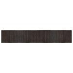 Vidaxl tapis rectangulaire marron foncé 70x400 cm bambou Vidaxl tapis rectangulaire marron foncé 70x400 cm bambou
