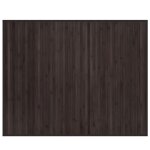 Vidaxl tapis rectangulaire marron fonc 80x100 cm bambou