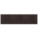 Vidaxl tapis rectangulaire marron fonc 80x300 cm bambou