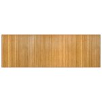 Vidaxl tapis rectangulaire naturel 100x300 cm bambou