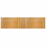 Vidaxl tapis rectangulaire naturel 100x400 cm bambou
