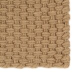 Vidaxl tapis rectangulaire naturel 160x230 cm jute