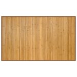 Vidaxl tapis rectangulaire naturel 60x100 cm bambou