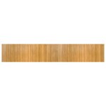 Vidaxl tapis rectangulaire naturel 60x400 cm bambou