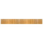 Vidaxl tapis rectangulaire naturel 60x500 cm bambou