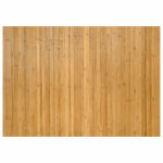 Vidaxl tapis rectangulaire naturel 70x100 cm bambou