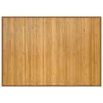 Vidaxl tapis rectangulaire naturel 70x100 cm bambou