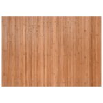 Vidaxl tapis rectangulaire naturel 70x100 cm bambou