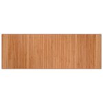 Vidaxl tapis rectangulaire naturel 70x200 cm bambou