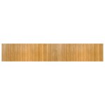 Vidaxl tapis rectangulaire naturel 70x400 cm bambou