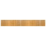 Vidaxl tapis rectangulaire naturel 70x500 cm bambou