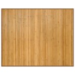 Vidaxl tapis rectangulaire naturel 80x100 cm bambou