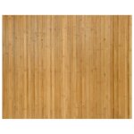 Vidaxl tapis rectangulaire naturel 80x100 cm bambou