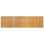 Vidaxl tapis rectangulaire naturel 80x300 cm bambou
