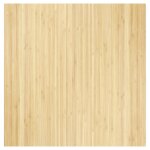 Vidaxl tapis rectangulaire naturel clair 100x100 cm bambou
