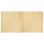 Vidaxl tapis rectangulaire naturel clair 100x200 cm bambou