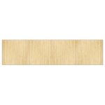 Vidaxl tapis rectangulaire naturel clair 100x400 cm bambou