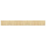Vidaxl tapis rectangulaire naturel clair 60x500 cm bambou