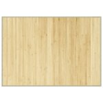 Vidaxl tapis rectangulaire naturel clair 70x100 cm bambou