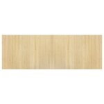 Vidaxl tapis rectangulaire naturel clair 70x200 cm bambou