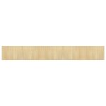 Vidaxl tapis rectangulaire naturel clair 70x500 cm bambou