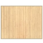 Vidaxl tapis rectangulaire naturel clair 80x100 cm bambou