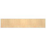 Vidaxl tapis rectangulaire naturel clair 80x400 cm bambou