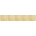 Vidaxl tapis rectangulaire naturel clair 80x500 cm bambou