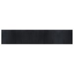 Vidaxl tapis rectangulaire noir 100x500 cm bambou