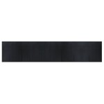 Vidaxl tapis rectangulaire noir 100x500 cm bambou