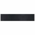 Vidaxl tapis rectangulaire noir 60x300 cm bambou
