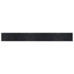 Vidaxl tapis rectangulaire noir 60x500 cm bambou