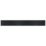 Vidaxl tapis rectangulaire noir 60x500 cm bambou